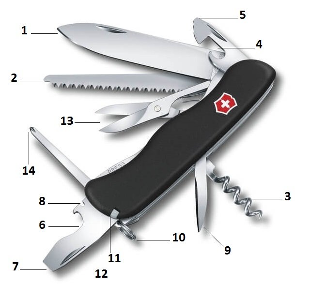 چاقو 14 کاره مدل Victorinox - Climber